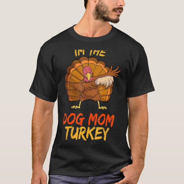 Camiseta Filha de Cachorro Mãe Turquia Correspondente Grupo (Frente)