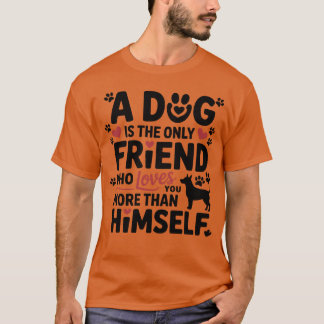 Camiseta Filha de Design de Cachorro de Melhor Amigo