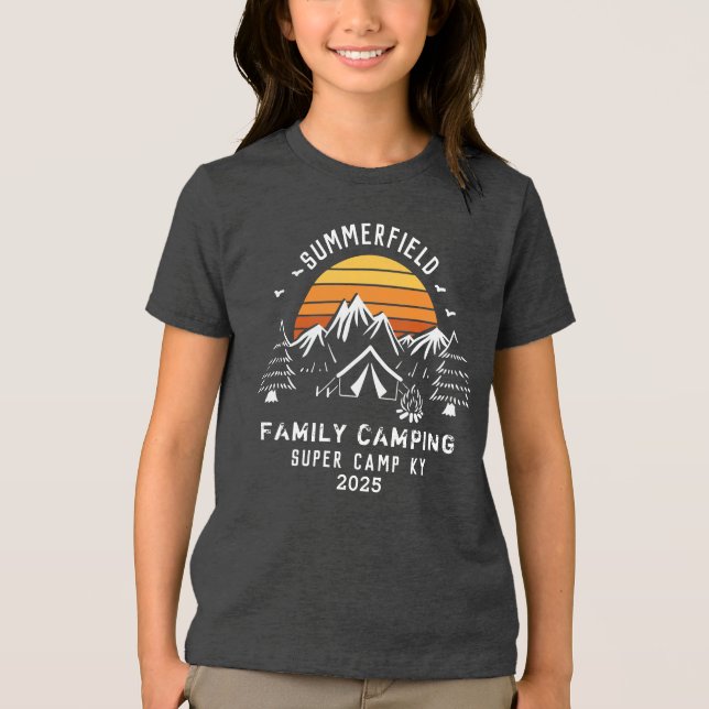 Camiseta Filha de Férias Familiares Personalizadas Correspo (Frente)