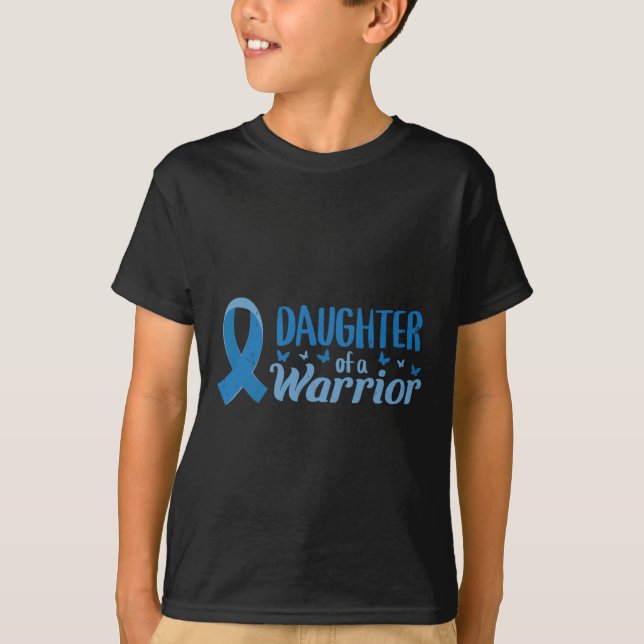 Camiseta Filha De Sensibilização Diabética De Um Guerreiro  (Frente)