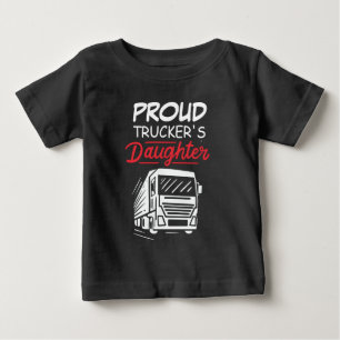 Camiseta Filha de um Caminhoneiro Orgulhoso e Bonita Novida