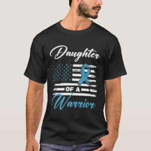 Camiseta Filha De Um Guerreiro Cancer Da Próstata Da Bandei