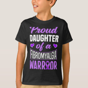 Camiseta Filha De Um Guerreiro De Fibromialgia