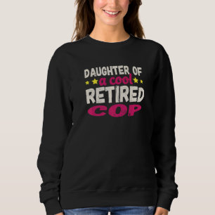 Camiseta Filha de um Polícia Reformado por Resfriamento  