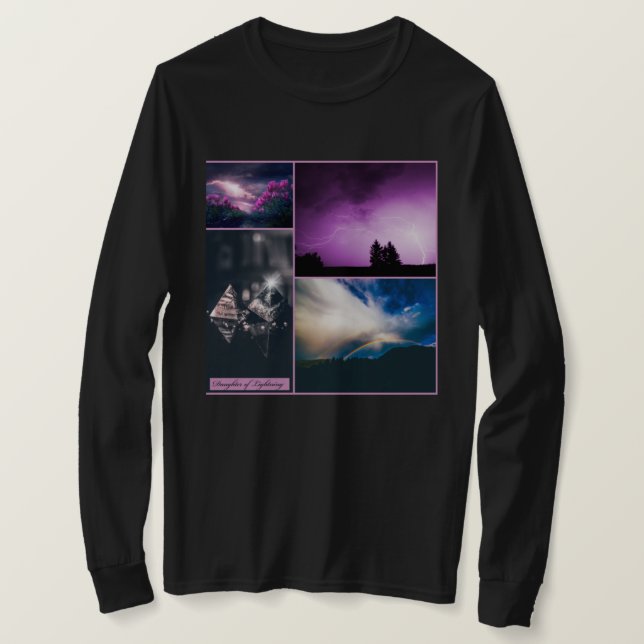 Camiseta Filha de um raio BLKLong (Frente do Design)