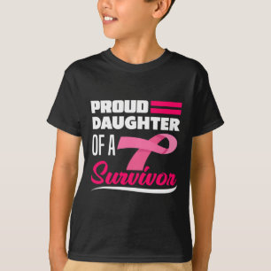 Camiseta Filha De Um Sobrevivente Mãe Sensibilização Para O