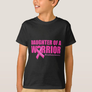 Camiseta Filha De Uma Cancer Materna De Mãe Guerreira