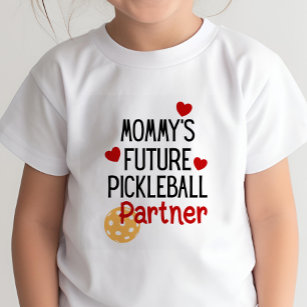 Camiseta Filha do Futuro Parceiro de Pickleball da mamãe