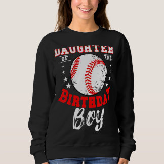 Camiseta Filha Do Menino De Aniversário Tema Do Baseball Bd