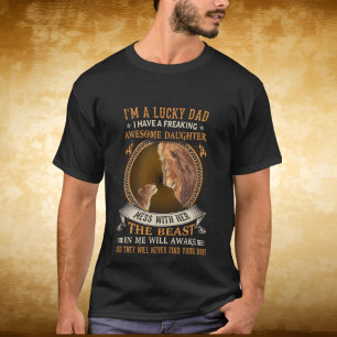 Camiseta Filha do Pai com sorte legal