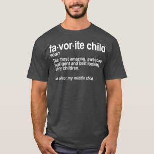 Camiseta Filha favorita, definição estranha, mãe e Pai