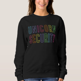 Camiseta Filha Mãe da Segurança Familiar do Unicorn Themed