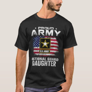 Camiseta Filha Nacional do Exército Orgulhoso com F America