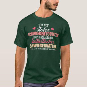 Camiseta Filha orgulhosa da lei de um pai fantástico na lei