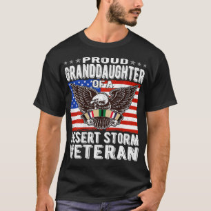 Camiseta Filha Orgulhosa Da Tempestade Do Deserto Veterana 