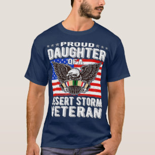Camiseta Filha Orgulhosa Da Tempestade Do Deserto Veterano