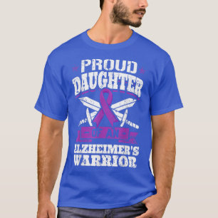 Camiseta Filha Orgulhosa de Demência Guerreira de Alzheimer