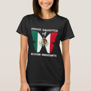 Camiseta Filha Orgulhosa De Imigrantes Mexicanos Latino Ant