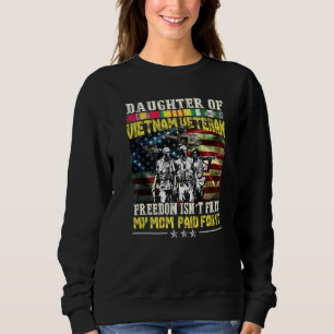 Camiseta Filha Orgulhosa de Mãe Veterana do Vietnã Liberdad