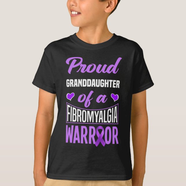Camiseta Filha Orgulhosa De Um Guerreiro De Fibromialgia 1 (Frente)