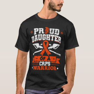 Camiseta Filha Orgulhosa De Um Guerreiro Do Crps Mês Laranj