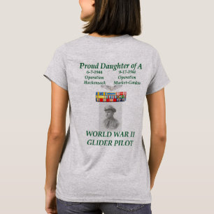 Camiseta Filha Orgulhosa de um Piloto-piloto de planador da