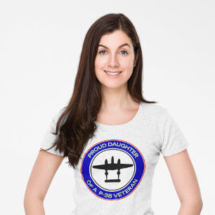 Camiseta Filha Orgulhosa de um Veterano do P-38