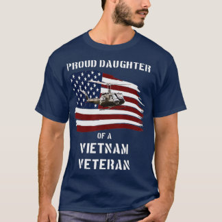 Camiseta Filha Orgulhosa de um Veterano Vietnã