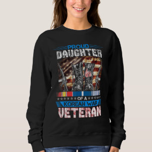 Camiseta Filha Orgulhosa De Uma Guerra Veterana Da Coreia