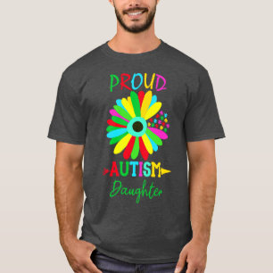 Camiseta filha orgulhosa do autismo Girassol