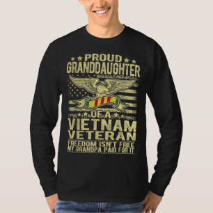 Camiseta Filha Orgulhosa Do Veterano Do Vietname - Liberdad