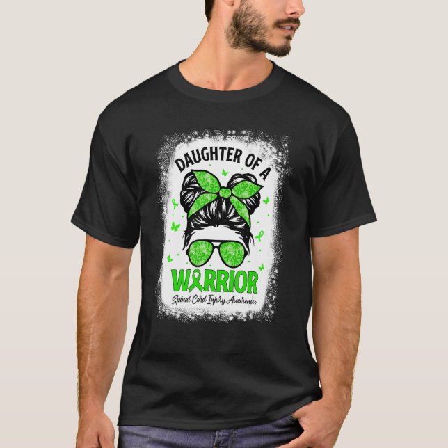 Camiseta Filha Orgulhosa Mensagem do Guerreiro do Freio Les (Frente)
