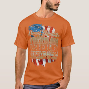 Camiseta Filha Orgulhosa Vietnã Criada pelo meu Herói 