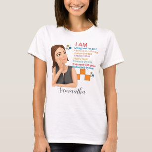 Camiseta filha sarcástica personalizada para a adolescente 