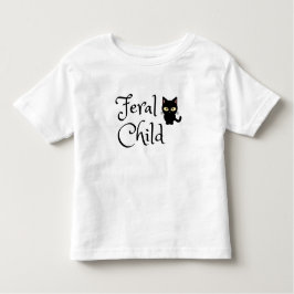 Camiseta Filha Selvagem com Design de Gato Preto