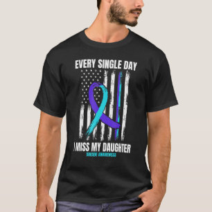 Camiseta Filha Suicida Prevenção da Consciência Americana F