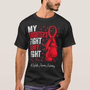 Camiseta Filha vermelha Anemia aplástica Anemia aplástica