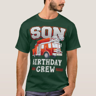 Camiseta Filho Aniversário da Tripulação de Fogo Mães da Fa