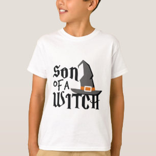 Camiseta Filho Bonito De Uma Bruxa Camiseiros De Halloween