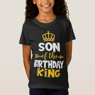 Camiseta Filho Da Ideia De Aniversário Do Rei Bday Para Pai
