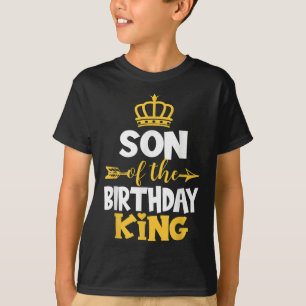 Camiseta Filho Da Ideia De Aniversário Do Rei Bday Para Pai