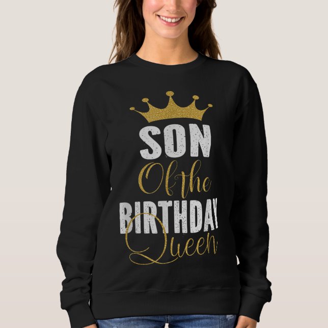 Camiseta Filho Da Rainha De Aniversário, Festa De Dia Da Ra (Frente)