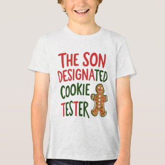 Camiseta Filho Designado Cookie Tester Natal