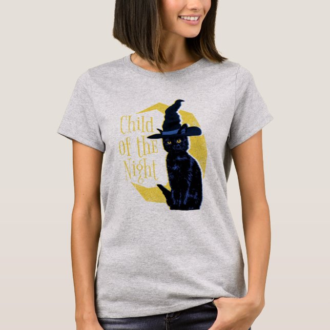 Camiseta Filho do Gato Preto da Noite e Lua (Frente)