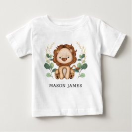 Camiseta Filho Doce Leão Selvagem Safari Menino Selvagem Se