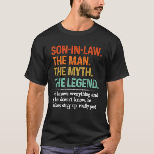 Camiseta Filho Em Direito O Homem O Mito A Lenda Dia Do Pai