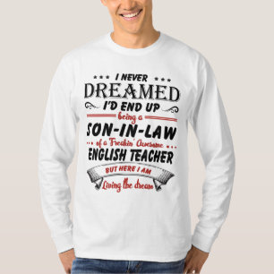 Camiseta Filho Em Lei De Um Fantástico Professor De Inglê