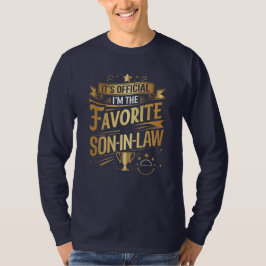 Camiseta Filho Engraçado Na Lei É Filho Oficial Na Lei
