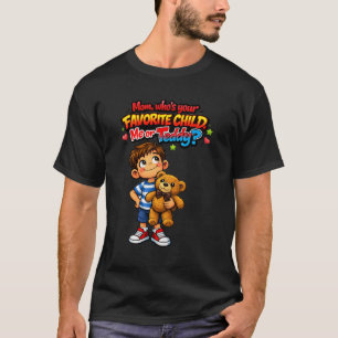 Camiseta Filho Favorito da Mamãe (Spoiler: É o Ursinho de P