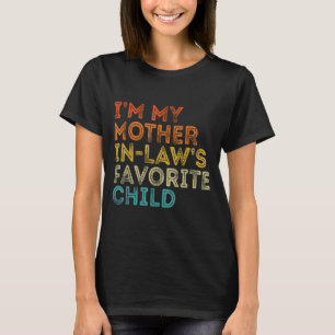 Camiseta Filho Favorito da Sogra Engraçado Pai Retrô